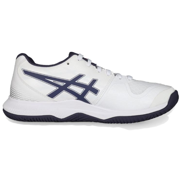 ASICS Gel Tactic 12 Abrasion Resistant Low top Badminton Shoes Unisex White Orange