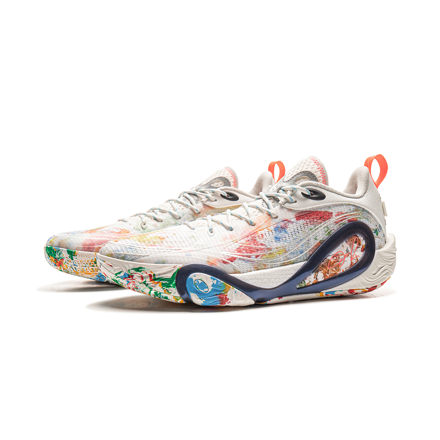 Li Ning DLO1 Cushioning Low top Basketball Shoes Men’s Ivory