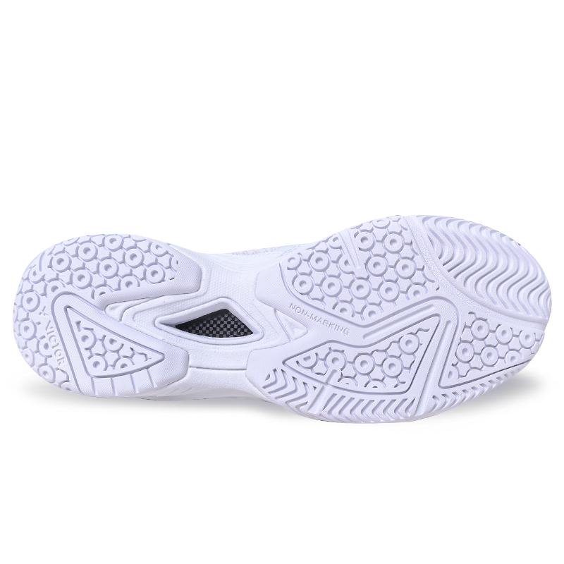 VICTOR 9200TD Cushioning Slip Resistant Breathable Low top Badminton Shoes Unisex White Blue