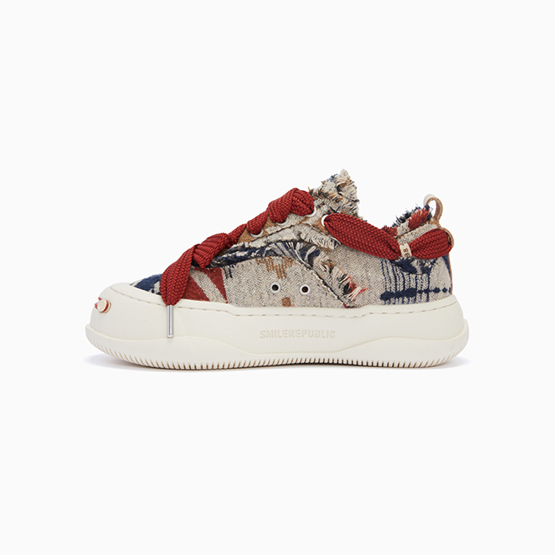 SMILEREPUBLIC Open Ended Smiling Collection Low top Canvas Shoes Unisex Multicolor