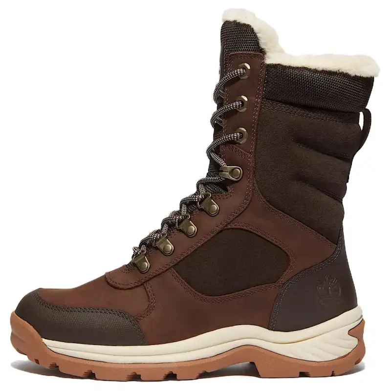Timberland White Ledge Thermal Abrasion Resistant Crew Snow Boots Women's Dark Brown