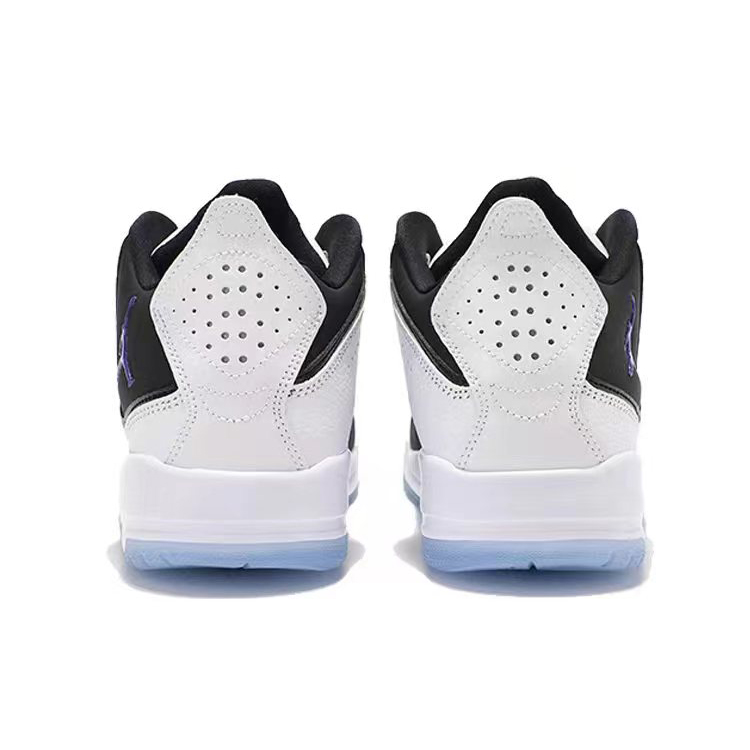 Jordan Courtside 23 Cushioning Slip Resistant Abrasion Resistant Mid top Vintage Basketball Shoes Women’s White Black
