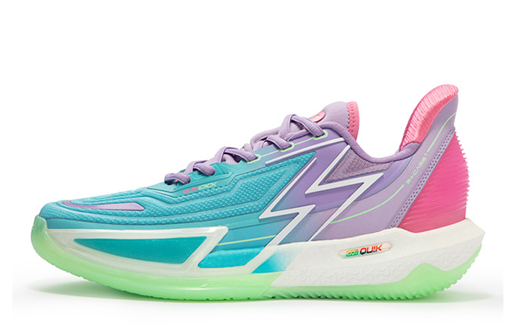 361° BIG3 4.0 Quick Pro Basketball Shoes Men’s Low Top Blue/Purple