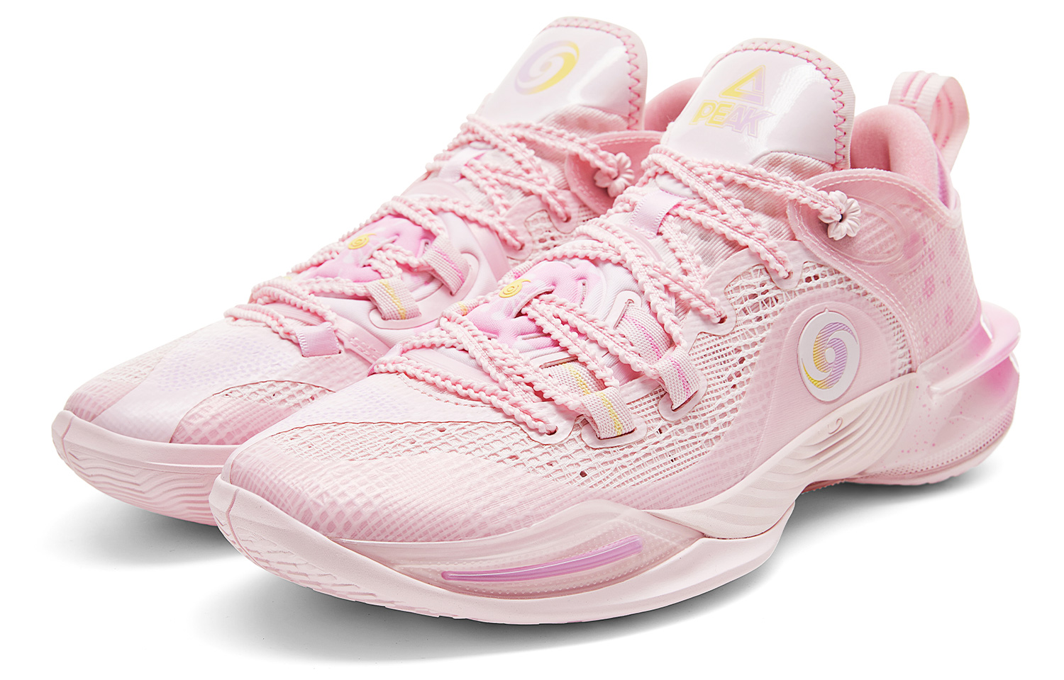 PEAK Flash 6 Taichi, Cherry Blossom Color Cushioning Abrasion Resistant Support Lightweight Anti Rollover Low top