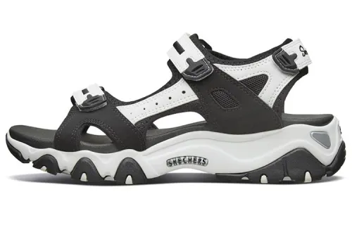 Skechers D Lites 2.0 Sandals 'Black White' Women's