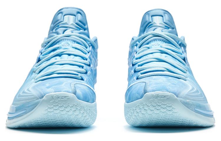 XTEP Jeremy Lin Three Generations JLIN3 Slip-Resistant Cushioning Wear-Resistant Low-Top Basketball Shoes Men’s Blue