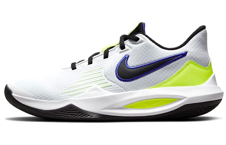 Мужские кроссовки Nike Precision 5 (белый / черный / зеленый)