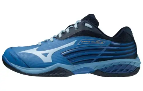 Mizuno WAVE CLAW 2 Comfortable Cushioning, Wear Resistant Low top Badminton Shoes Unisex Blue Black