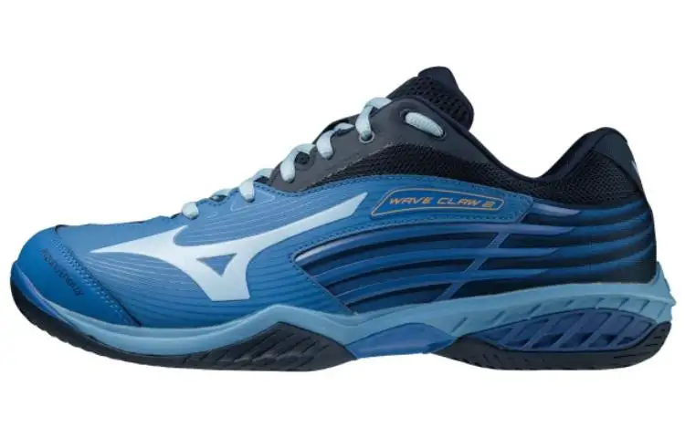 Mizuno WAVE CLAW 2 Comfortable Cushioning, Wear Resistant Low top Badminton Shoes Unisex Blue Black