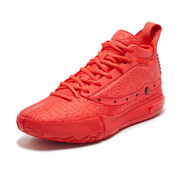 361° Joker Nikola Jokić The Legend Basketball Shoes Men’s Mid Top Bird Of Paradise Red/Obsidian Black