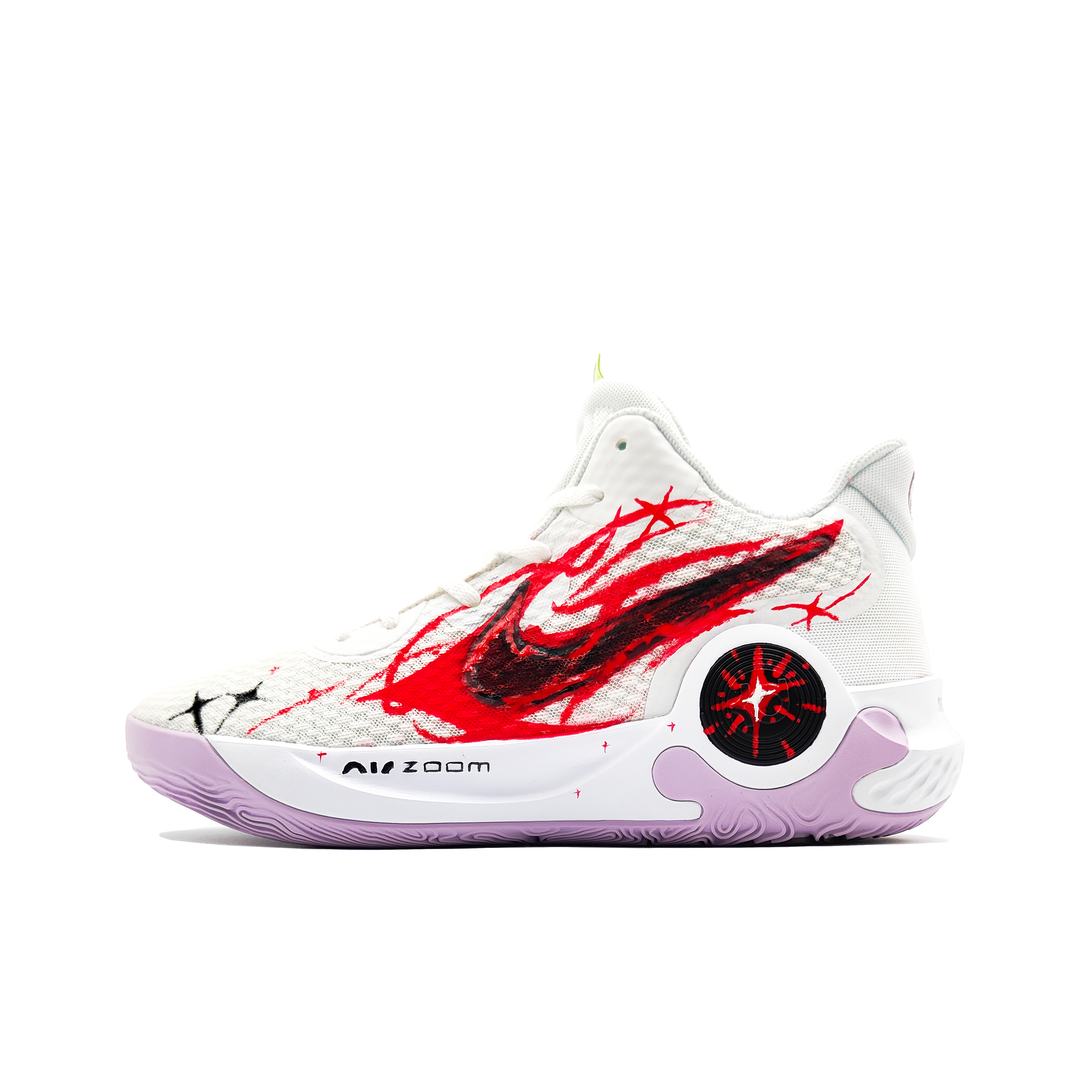 Nike KD Trey 5 IX Ink Meteor Red Flame Cushioning Abrasion Resistant Coverage Support Thermal