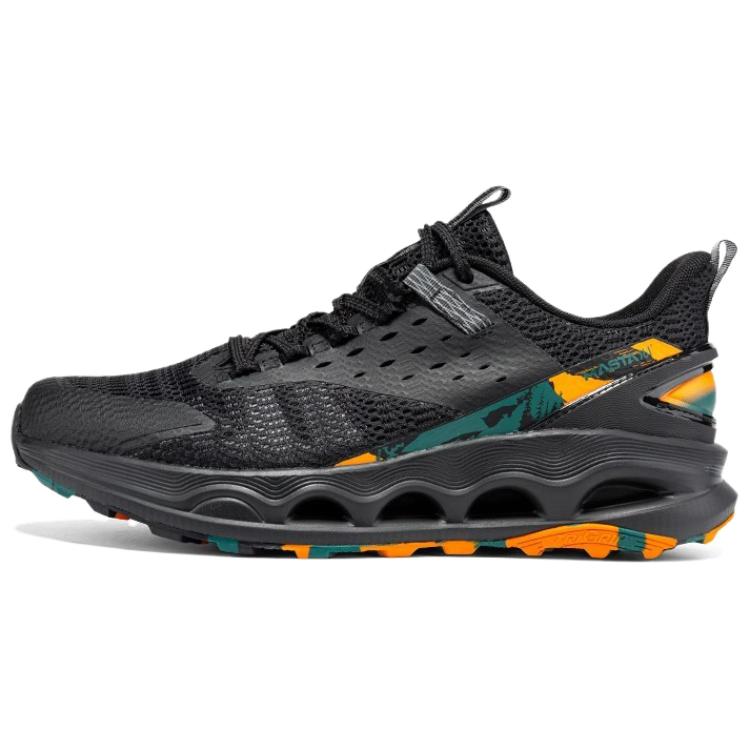 361° Slip Resistant Abrasion Resistant Low top Hiking Shoes Men’s Black Orange
