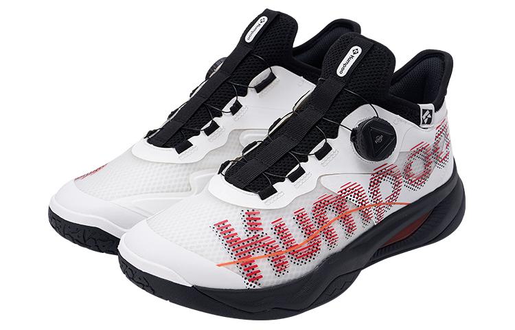KUMPOO Thickened Fleece TPU, Mesh Low top Badminton Shoes Unisex White Red
