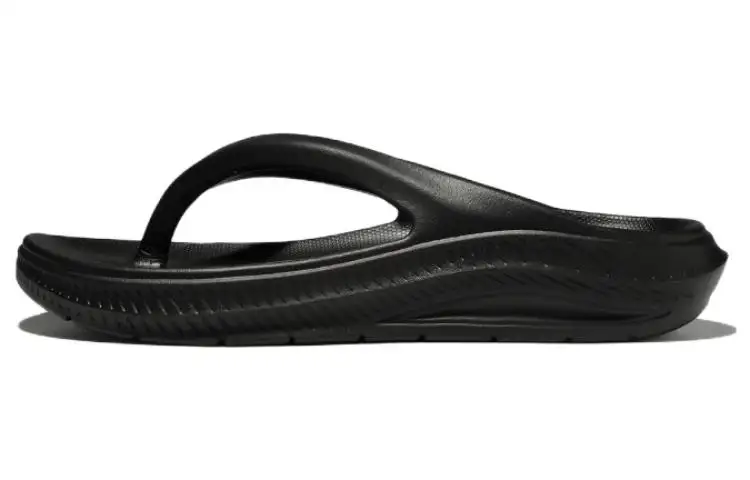 FILA Fong Song Platform Casual Sports Slippers Unisex Black Korean Version