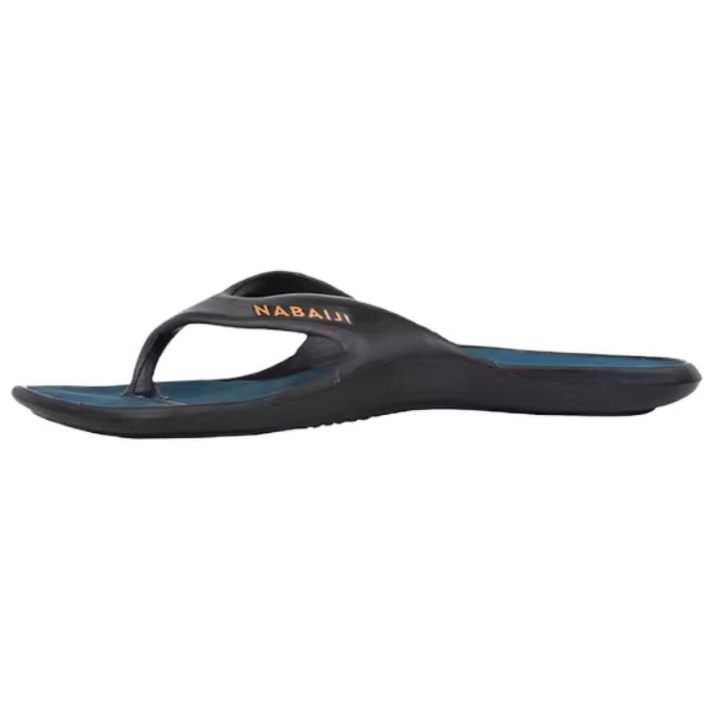 DECATHLON Abrasion Resistant Slip Resistant Flip Flops Men's Black