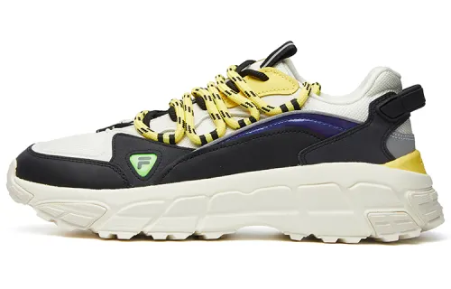 FILA FUSION Skyrunner Pu Low top Chunky Sneakers Men's Black White Yellow