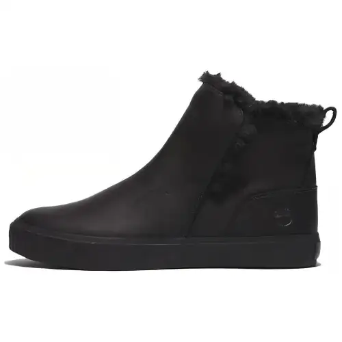 Timberland Bay Pull on Leather Ankle Boots Women's Black