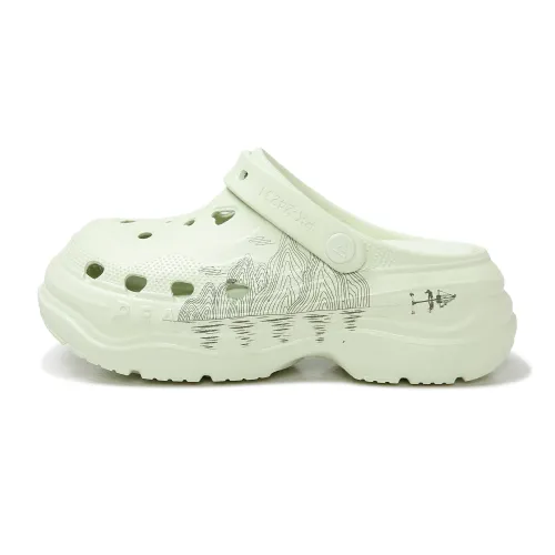 PEAK Taichi Clogs Women's Bright Green Magnet Gray