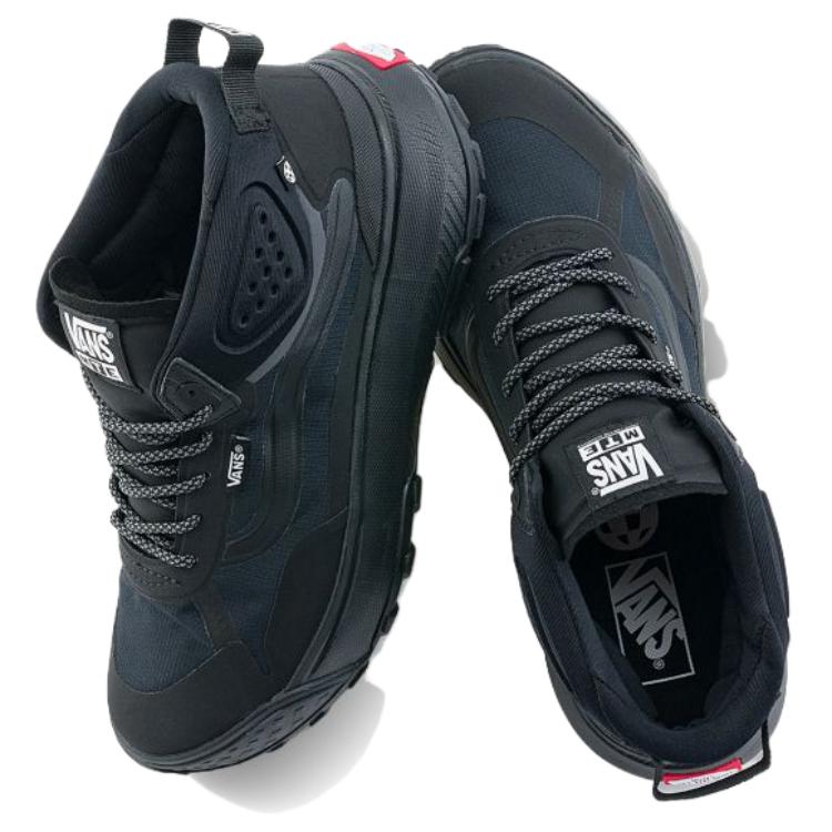 Vans MTE Crosspath Comfortable Abrasion Resistant Mid top Mountaineering Shoes Unisex Black