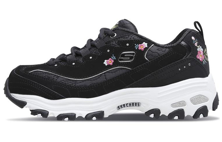 Женские кроссовки Skechers D'LITES 1.0 (черные)