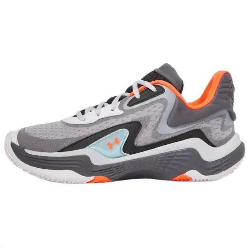 Under Armour Slip Resistant Abrasion Resistant Slip Resistant Abrasion Resistant Low top Basketball Shoes Unisex Gray