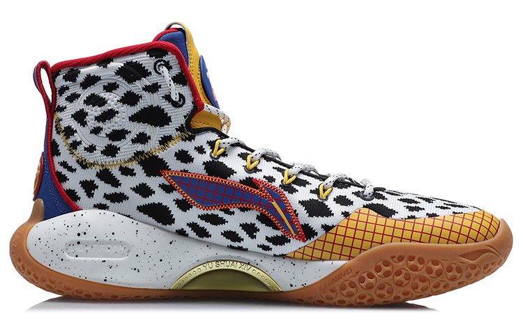 Li Ning Disney X Li Ning High Top White/Yellow/Blue