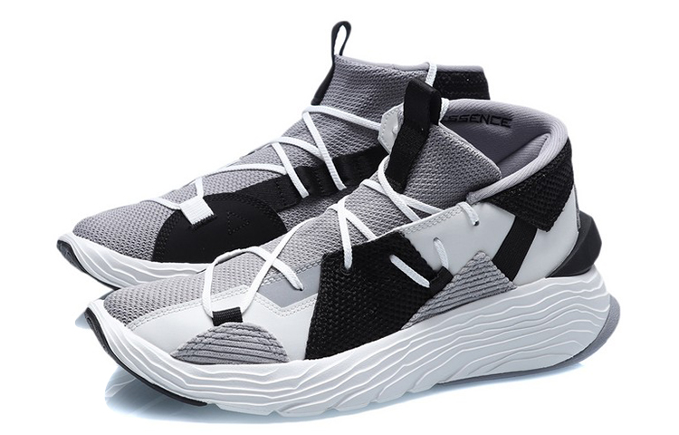Li Ning Essence Basketball Shoes Men’s Low Top Gray Black