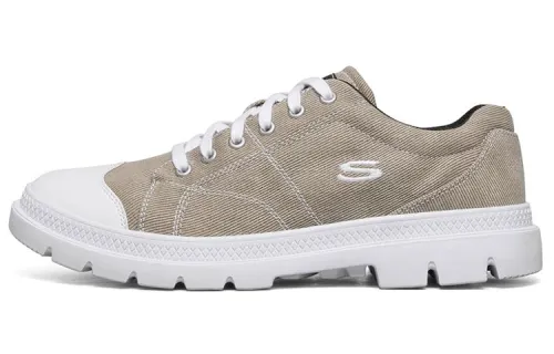 Skechers Roadout Trendy Abrasion Resistant Low top Canvas Shoes Men's Taupe