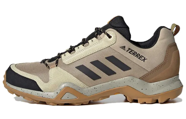 Adidas Terrex AX3 GTX Breathable Low top Hiking Shoes Men's Earth Yellow