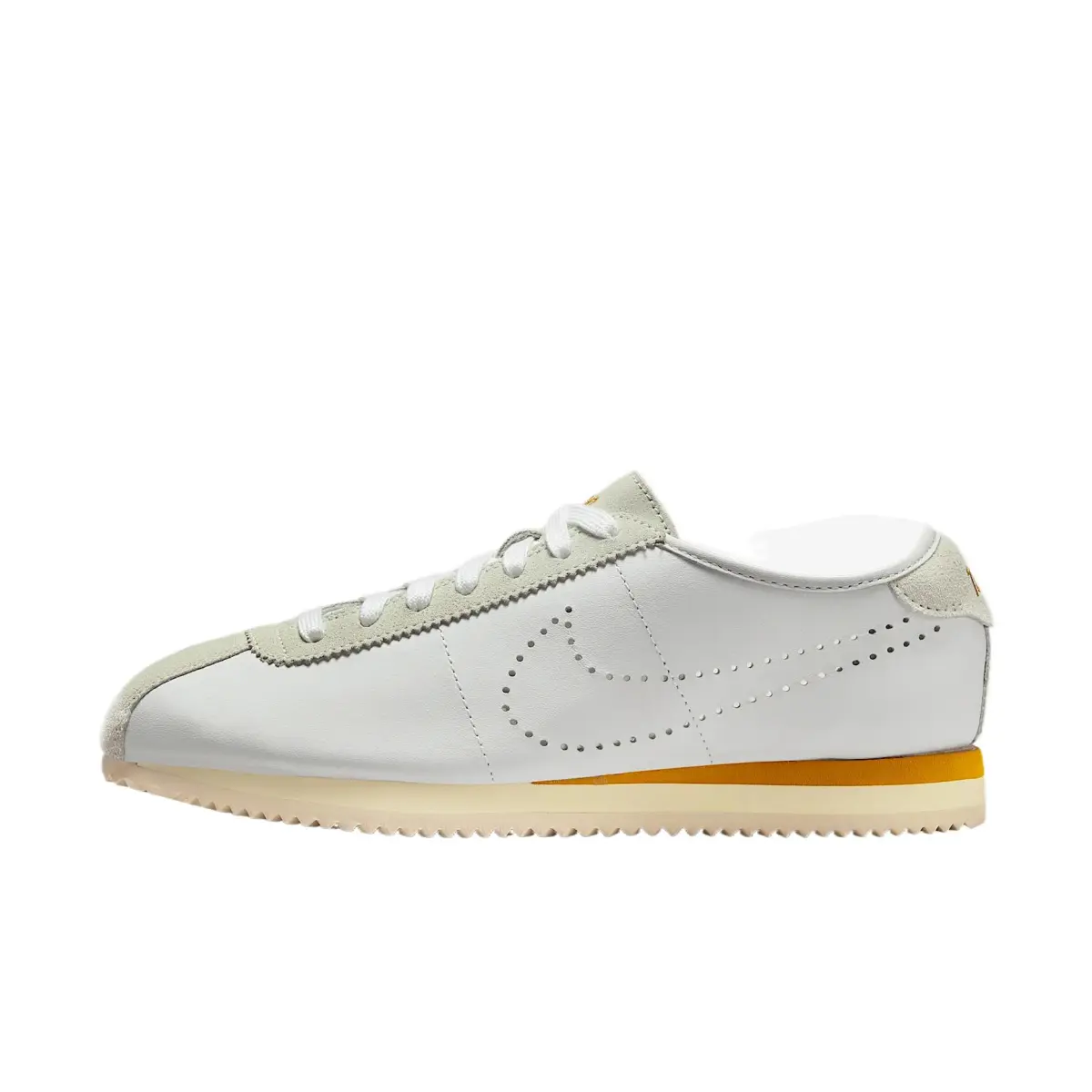 Nike Cortez White Bronze Perforated Swoosh Women's
