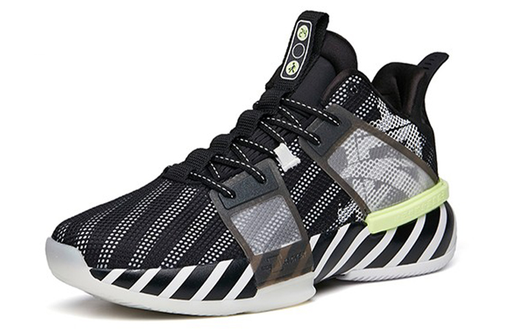 Anta Impact 1 Mid top Leather Cushioning Slip Resistant Abrasion Resistant Performance Basketball Shoes Men’s