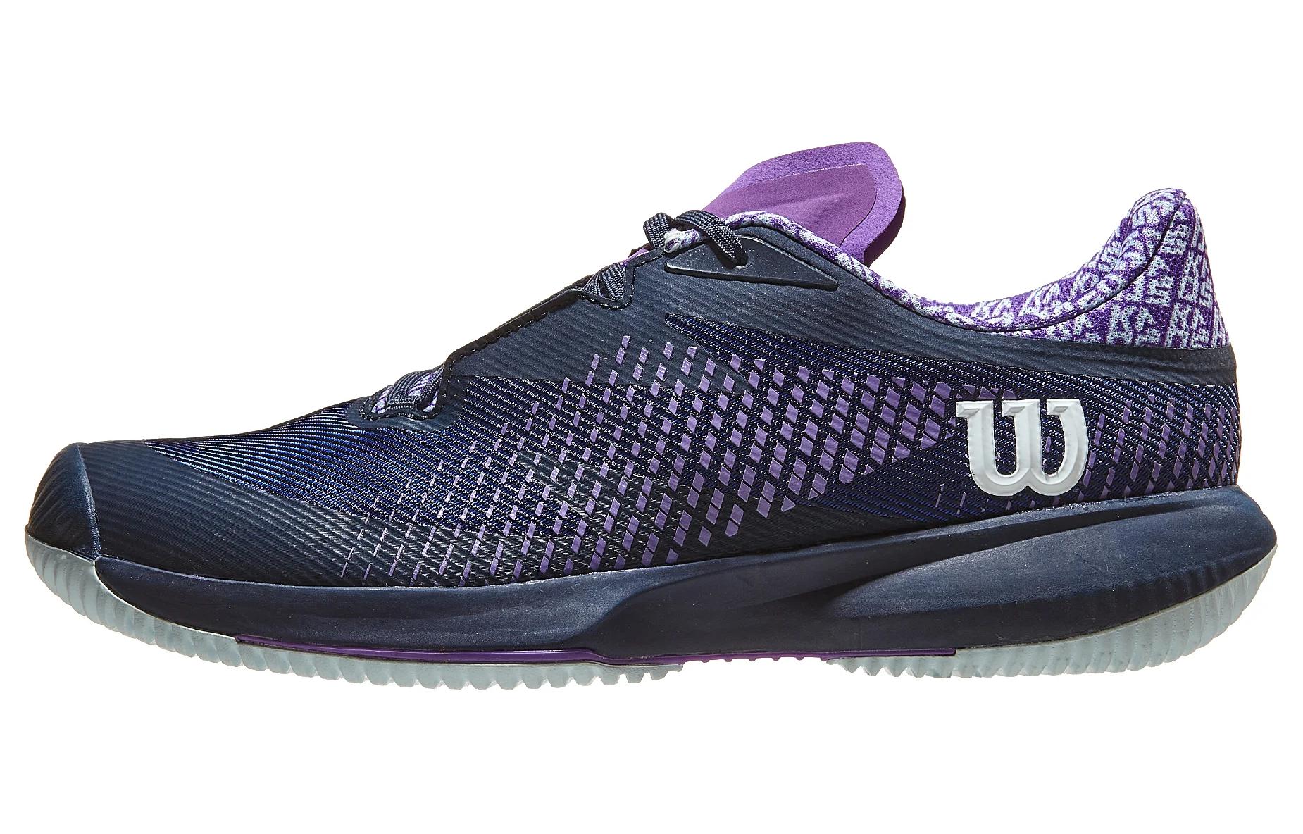 Wilson Kaos Swift 1.5 Abrasion Resistant Cushioning Low top Tennis Shoes Women’s Purple Gray