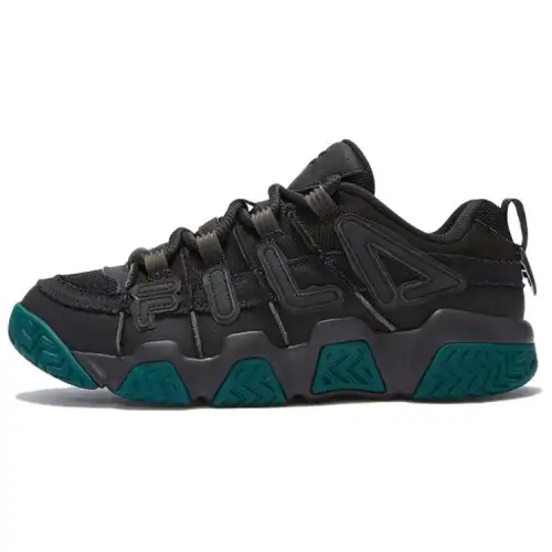 FILA FUSION BUSTER Puffy Shoes Low top Vintage Basketball Shoes Men's Black