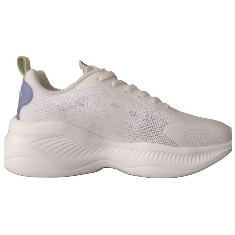 PEAK Cushioning Slip Resistant Abrasion Resistant Breathable Low top Training Shoes Women’s Beige White Purple