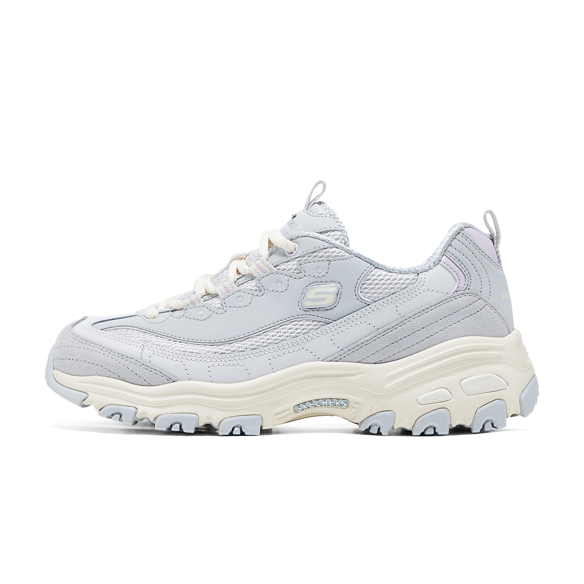 Женские кроссовки Skechers 13167-LTGY (серые)