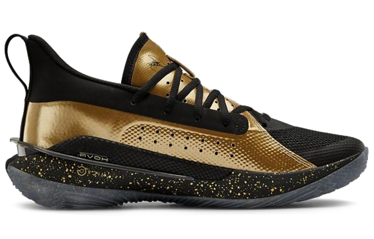 Мужские кроссовки Under Armour Under Armour Curry 7 Team (черно-золотые) — фото 2