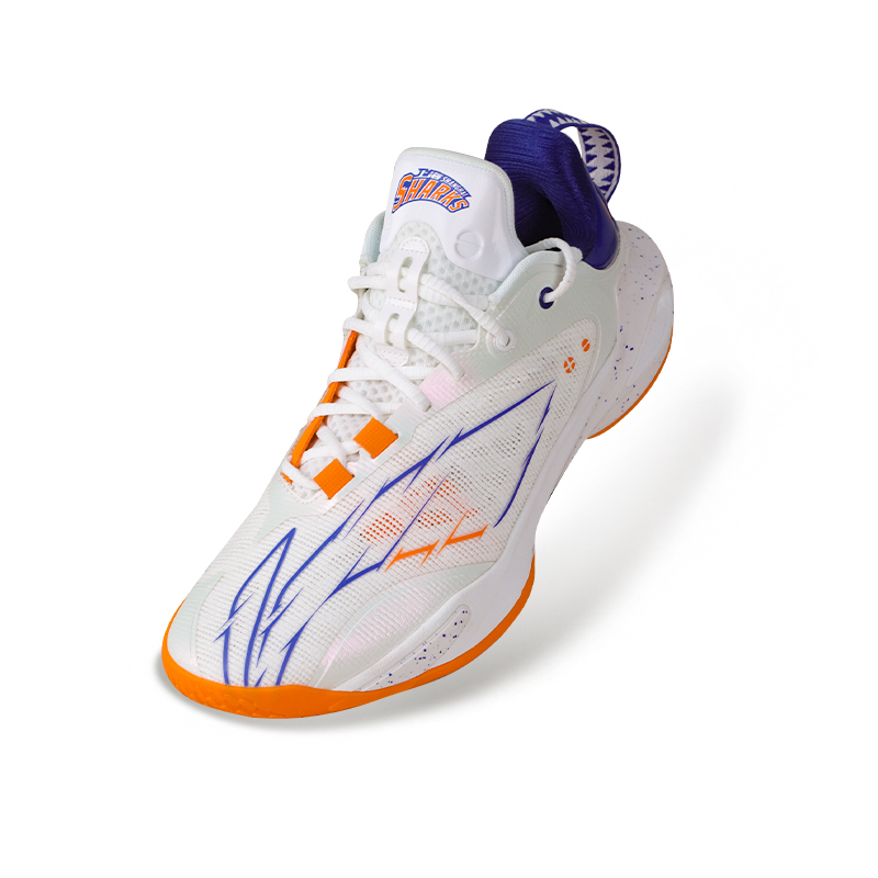 Li Ning Speed 11 Textile, TPU Low top Basketball Shoes Men’s White Orange
