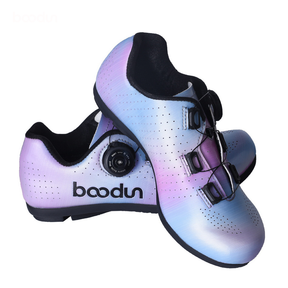 BOODUN Slip Resistant Abrasion Resistant Slip Resistant Abrasion Resistant Low top Cycling Shoes Women’s Dark Violet