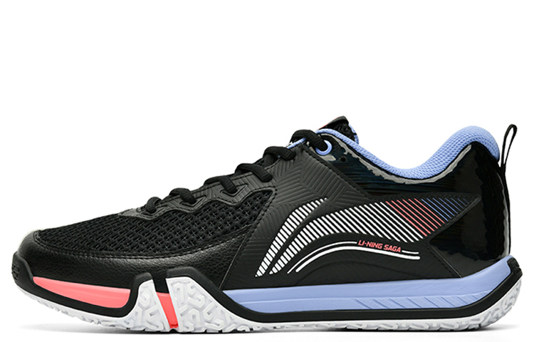 LiNing Li Ning ground flying 2 lite rubber, comfortable and versatile, breathable, low-top badminton shoes, same style for men and women, black and white
