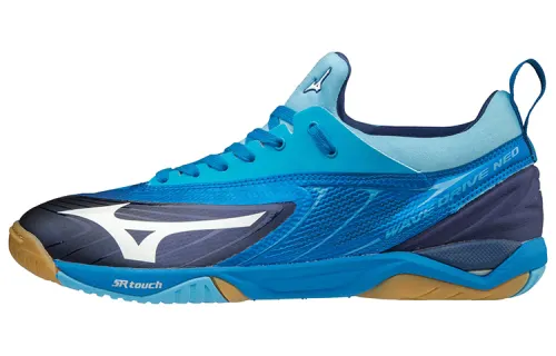 Mizuno Wave Drive Neo Low Tops Pingpong/Table Tennis Shoe Blue