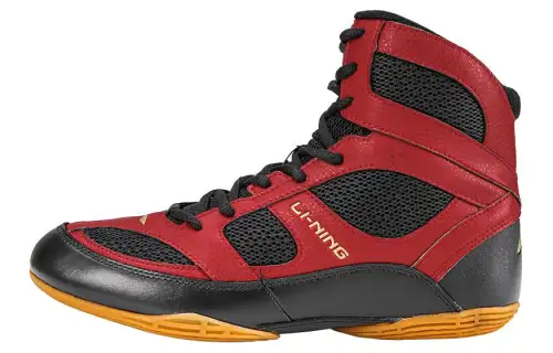 Li Ning Cushioning High top Training Shoes Unisex Red Black