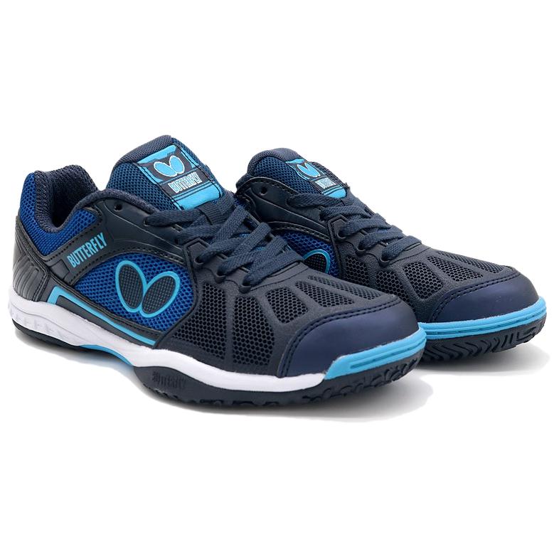 Butterfly Slip Resistant Abrasion Resistant Low top Training Shoes Unisex Dark Blue