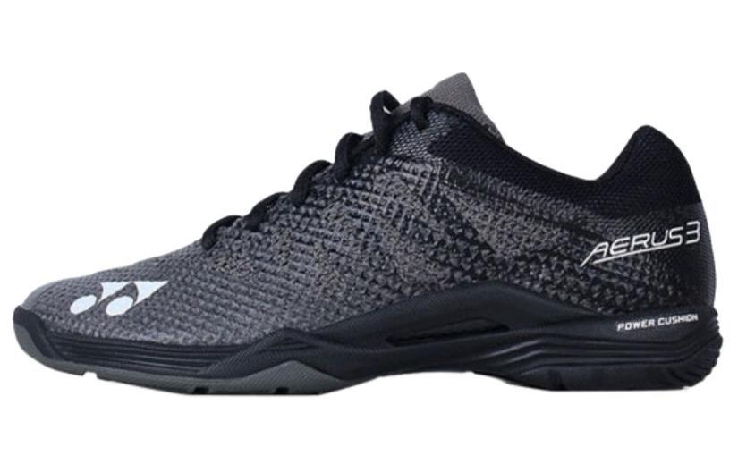 YONEX POWER CUSHION AERUS Cushioning Breathable Cushioning Breathable Low top Badminton Shoes Unisex Black