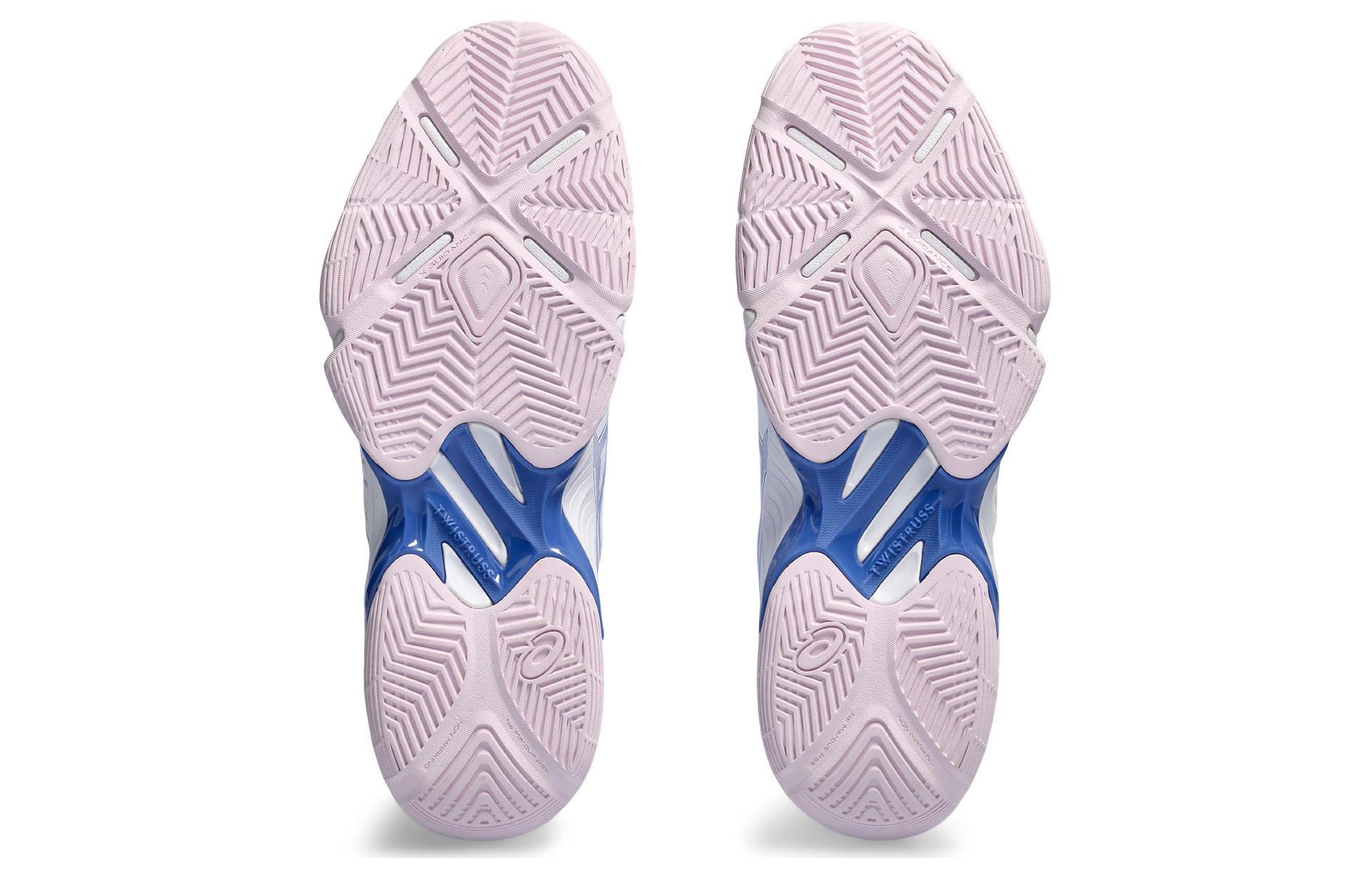 ASICS Blade FF Low top Abrasion Resistant Badminton Shoes Women's White Blue Pink