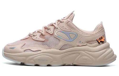 FILA FUSION Fila trendy brand Mars 1 fabric, comfortable, fashionable and casual, low-top dad shoes, women's style, peach color