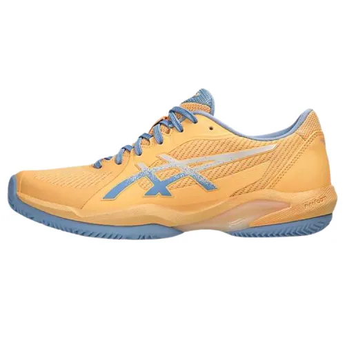 Asics SOLUTION SWIFT FF 2 Abrasion Resistant Low top Tennis Shoes Women's Yellow Blue