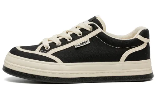 RENBEN Low top Canvas Shoes Women's Black
