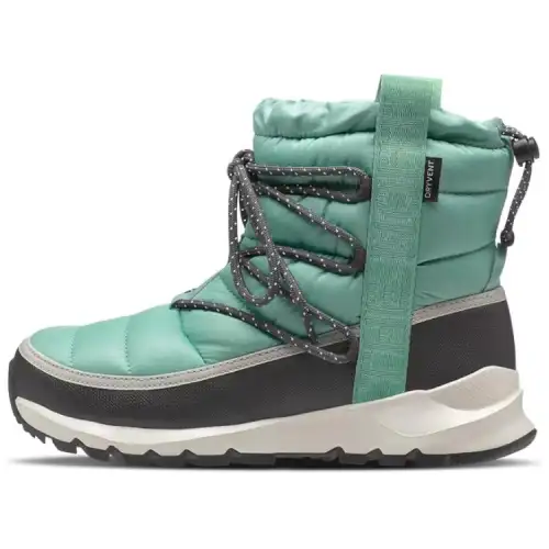 THE NORTH FACE ThermoBall Thermal Waterproof Thermal Waterproof Short Snow Boots Women's Green