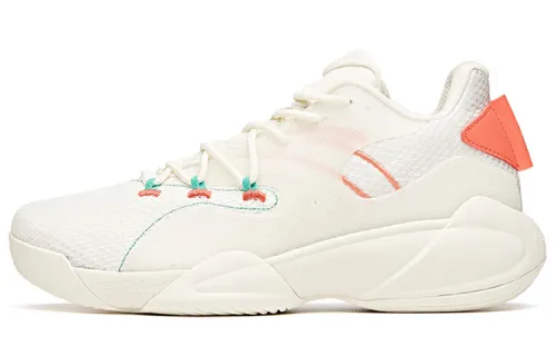 ANTA Basketball Shoes Men's Low Top White/Orange