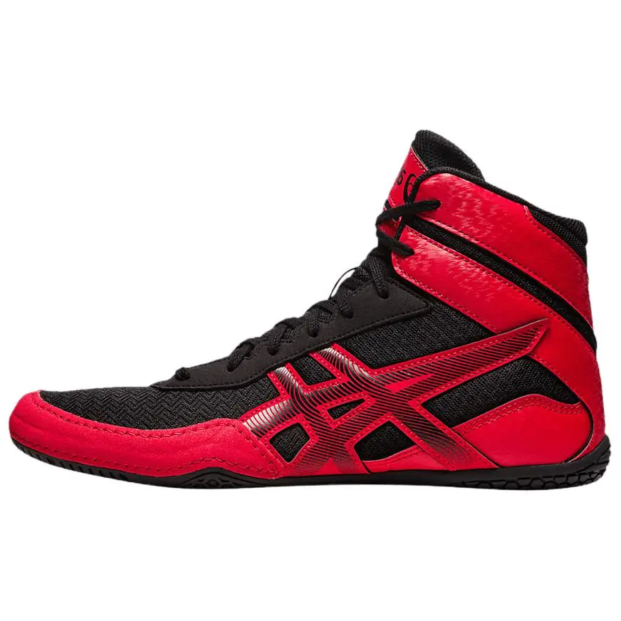 Asics Matcontrol 3 Abrasion Resistant Abrasion Resistant High top Training Shoes Men's Black Red